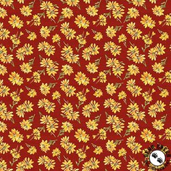 Blank Quilting Autumn Blessings Ditsy Floral Red