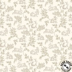 Henry Glass Candlelight and Romance 118 Inch Wide Backing Fabric Toile Cream