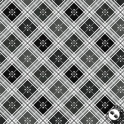 Maywood Studio Garden Picnic Plaid Black Maywood Studio Garden Picnic Plaid Black