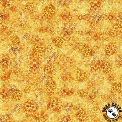 QT Fabrics Hunny Bunny Honeycomb Blender Honey