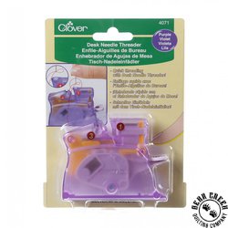 Clover Desk Needle Threader - PURPLE