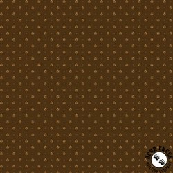 Marcus Fabrics Carrie's Caramels and Creams Circle Dot Brown