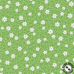 Benartex Seaside Garden Wild Strawberries Bottle Green
