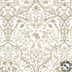 Studio E Fabrics Ashdown Forest Ogee White