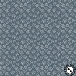 P&B Textiles Lodge Life Tonal Pawprints Slate Blue