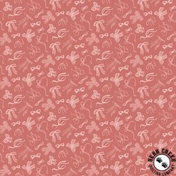 Riley Blake Designs Mary Catherine Bows Faded Red