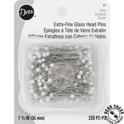 Dritz Glass Head Pins - Extra Fine