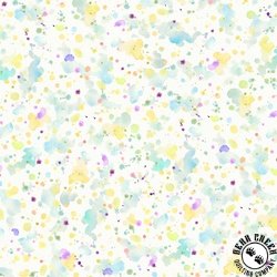 P&B Textiles Sally's Speckle 108 Inch Wide Backing Fabric Paint Splatter Teal/Yellow P&B Textiles Sally's Speckle 108 Inch Wide Backing Fabric Paint Splatter Teal/Yellow