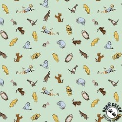 Riley Blake Designs Winnie The Pooh Characters Green