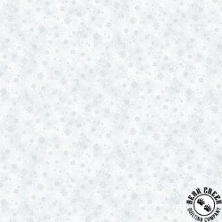 Hoffman Fabrics Midnight Perch Mini Snowflakes December/Silver Hoffman Fabrics Midnight Perch Mini Snowflakes December/Silver