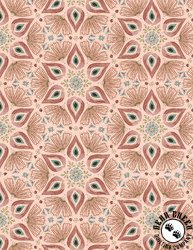 Wilmington Prints Floralscape Medallions Pink