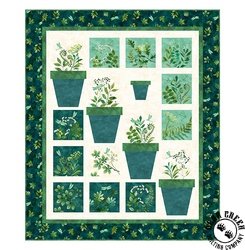 Northcott Luscious Patio Garden Whole Cloth Quilt Panel