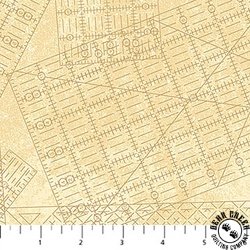 Northcott Stonehenge Stitchin' Rulers Beige