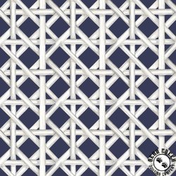P&B Textiles Indigo Song Trellis Navy/White P&B Textiles Indigo Song Trellis Navy/White