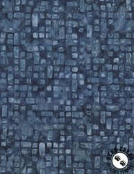 Wilmington Prints Forest Trails Batiks Bricks Blue