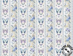Wilmington Prints Morning Blooms Border Stripe Multi Wilmington Prints Morning Blooms Border Stripe Multi