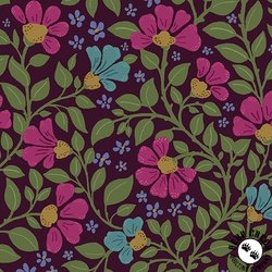 Andover Fabrics Lush Wild Garden Berry Andover Fabrics Lush Wild Garden Berry