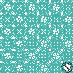 Maywood Studio Kimberbell Basics Dotted Circles Teal