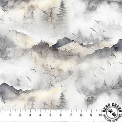 Northcott Misty Morning Mountains Gray