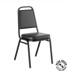 Belnick Stacking Padded Banquet Chair - BLACK