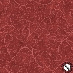 Maywood Studio Hello Autumn Pumpkin Vine Scroll Dark Red