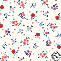 Maywood Studio Kimberbell Star Spangled Beauty Bouquets Soft White Maywood Studio Kimberbell Star Spangled Beauty Bouquets Soft White