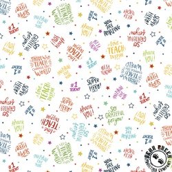 P&B Textiles Love Teach Inspire Inspiring Quotes White P&B Textiles Love Teach Inspire Inspiring Quotes White