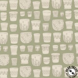 Moda Potted Pots Sage Moda Potted Pots Sage