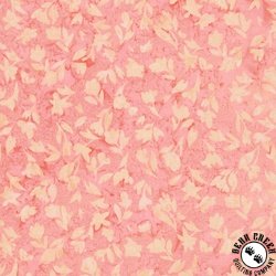 Riley Blake Designs Expressions Batiks A Nod to Mod Pressed Flowers Soft Coral