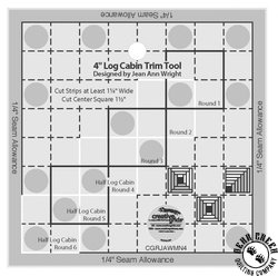 Creative Grids Log Cabin Trim Tool 4 Inch Finished Blocks