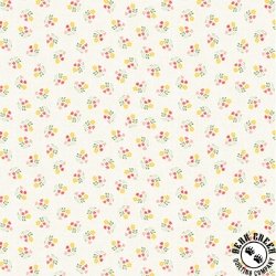 Windham Fabrics Afternoon in the Garden Floral Notes White Windham Fabrics Afternoon in the Garden Floral Notes White