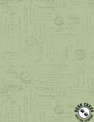 Wilmington Prints Garden Grace Script Texture Sage Wilmington Prints Garden Grace Script Texture Sage