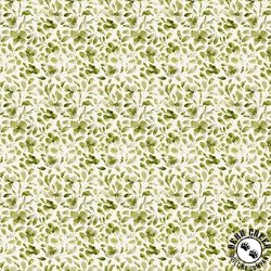 Clothworks Violetta Tonal Floral Olive Clothworks Violetta Tonal Floral Olive