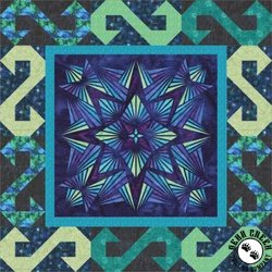 Crystal Topper Sapphire - Crystal Tendrils Free Quilt Pattern by Hoffman Fabrics Crystal Topper Sapphire - Crystal Tendrils Free Quilt Pattern by Hoffman Fabrics