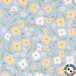 Moda Cottage Charm Wallpaper Florals Powder Blue