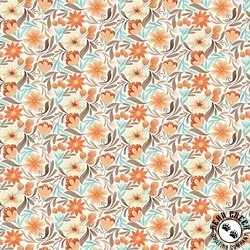 Clothworks Perfect Blend Floral Light Cream