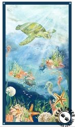 Windham Fabrics Ocean Life Dive Panel Windham Fabrics Ocean Life Dive Panel