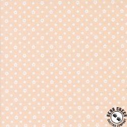 Moda Cottage Charm Dots Houses Whipped Peach