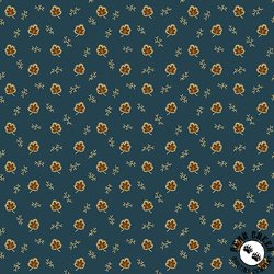 Andover Fabrics Carolina Acorn Leaf Blue Andover Fabrics Carolina Acorn Leaf Blue
