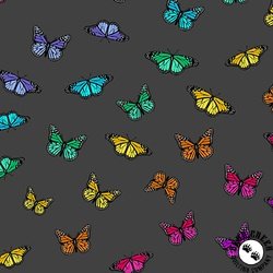 Andover Fabrics Color Wheel Butterfly Rainbow Night Andover Fabrics Color Wheel Butterfly Rainbow Night