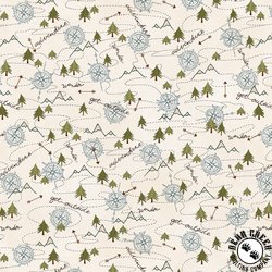 Henry Glass The Mountains are Calling Mixed Media Mountain Trail Cream Henry Glass The Mountains are Calling Mixed Media Mountain Trail Cream