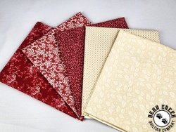 5 Yard Fabric Bundle - ALL OUR HEARTS: RED