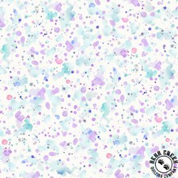 P&B Textiles Sally's Speckle 108 Inch Wide Backing Fabric Paint Splatter Teal/Purple P&B Textiles Sally's Speckle 108 Inch Wide Backing Fabric Paint Splatter Teal/Purple