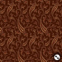 Andover Fabrics Bridgeport Paisley Vines Brown