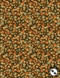 Wilmington Prints Glorious Fall Leaves Brown