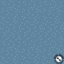 Andover Fabrics Criss Cross Blue Suede