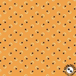 Andover Fabrics Midnight Moon Celestial Pumpkin