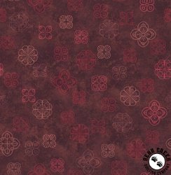 Maywood Studio Operetta Floating Flowers Maroon/Red Maywood Studio Operetta Floating Flowers Maroon/Red
