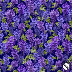 Michael Miller Fabrics Wisteria Lane Wisteria Midnight