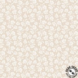 Marcus Fabrics Dandy Pansies Deed of Kindness Beige